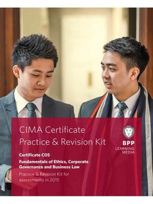 cover image of CIMA Fundamentals of Ethics, Corporate Governance and Business Law